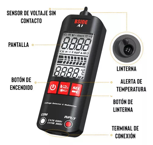 MULTÍMETRO DIGITAL INTELIGENTE ANTIQUEMADURAS