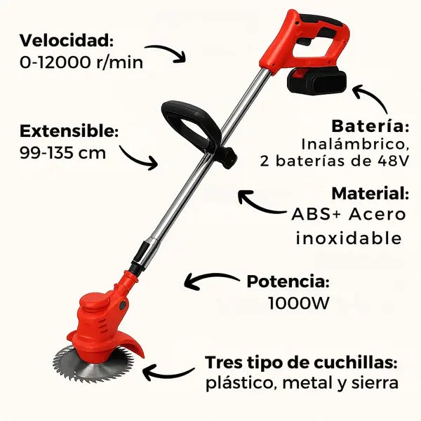Guadaña Turbo Max™ – Con Batería Extra + Regalos